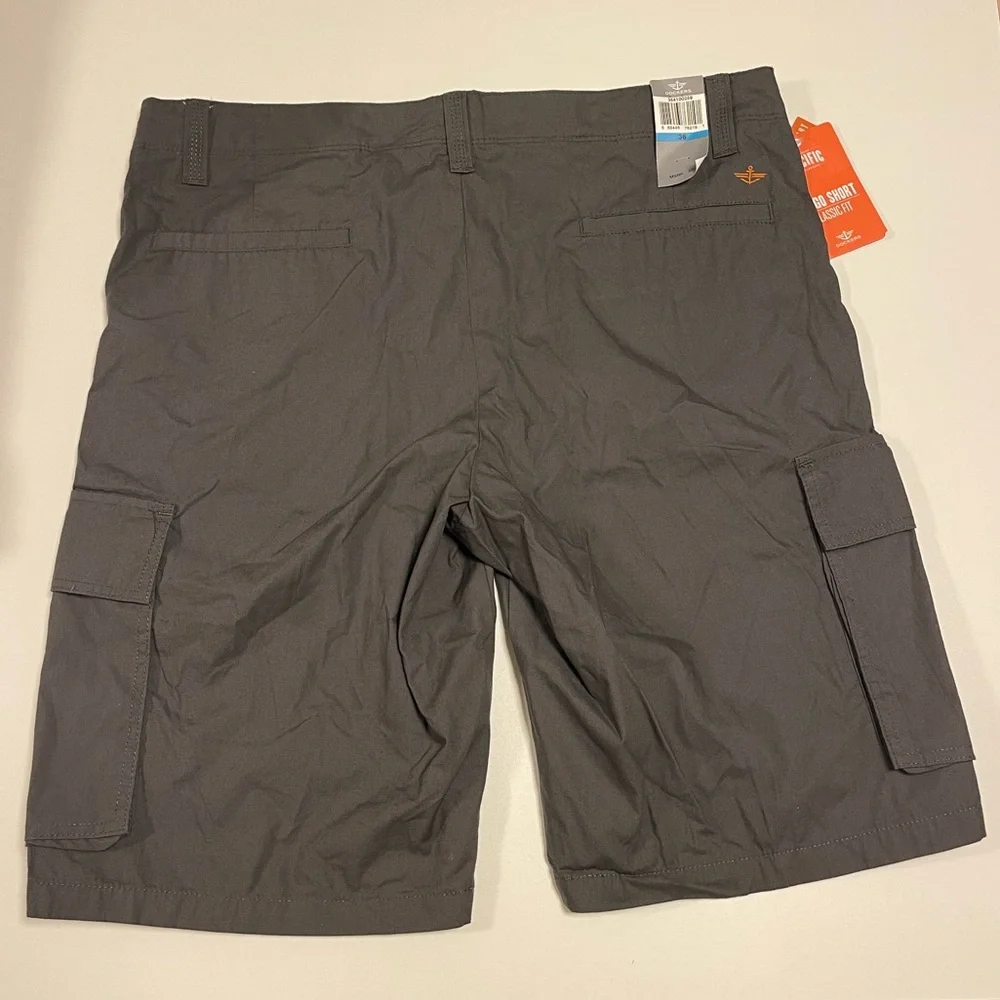 Dockers Dark Gray Cargo Shorts for Men - Picture 2 of 8